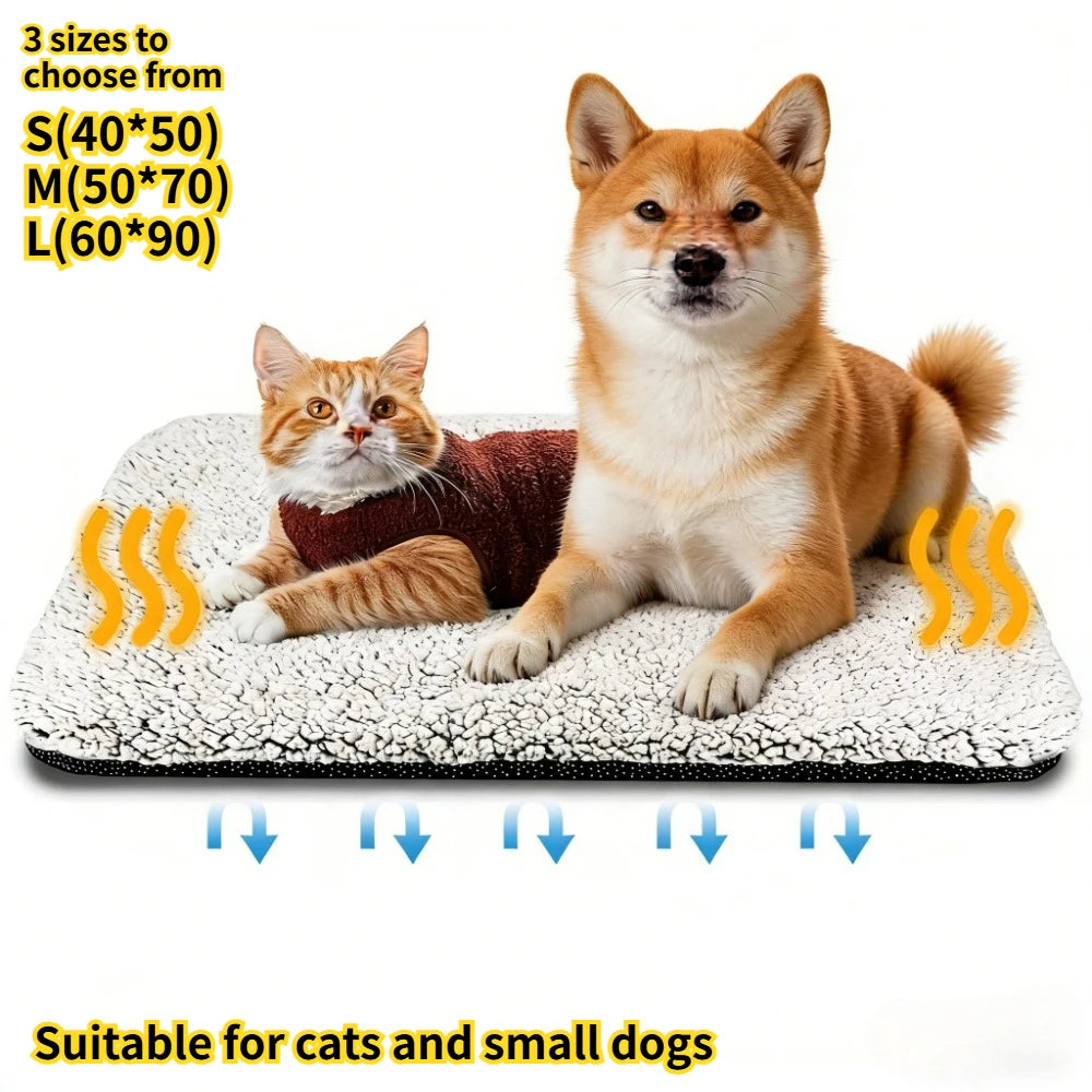 HeatNest — Self-Warming Pet Blanket for Cats & Dogs