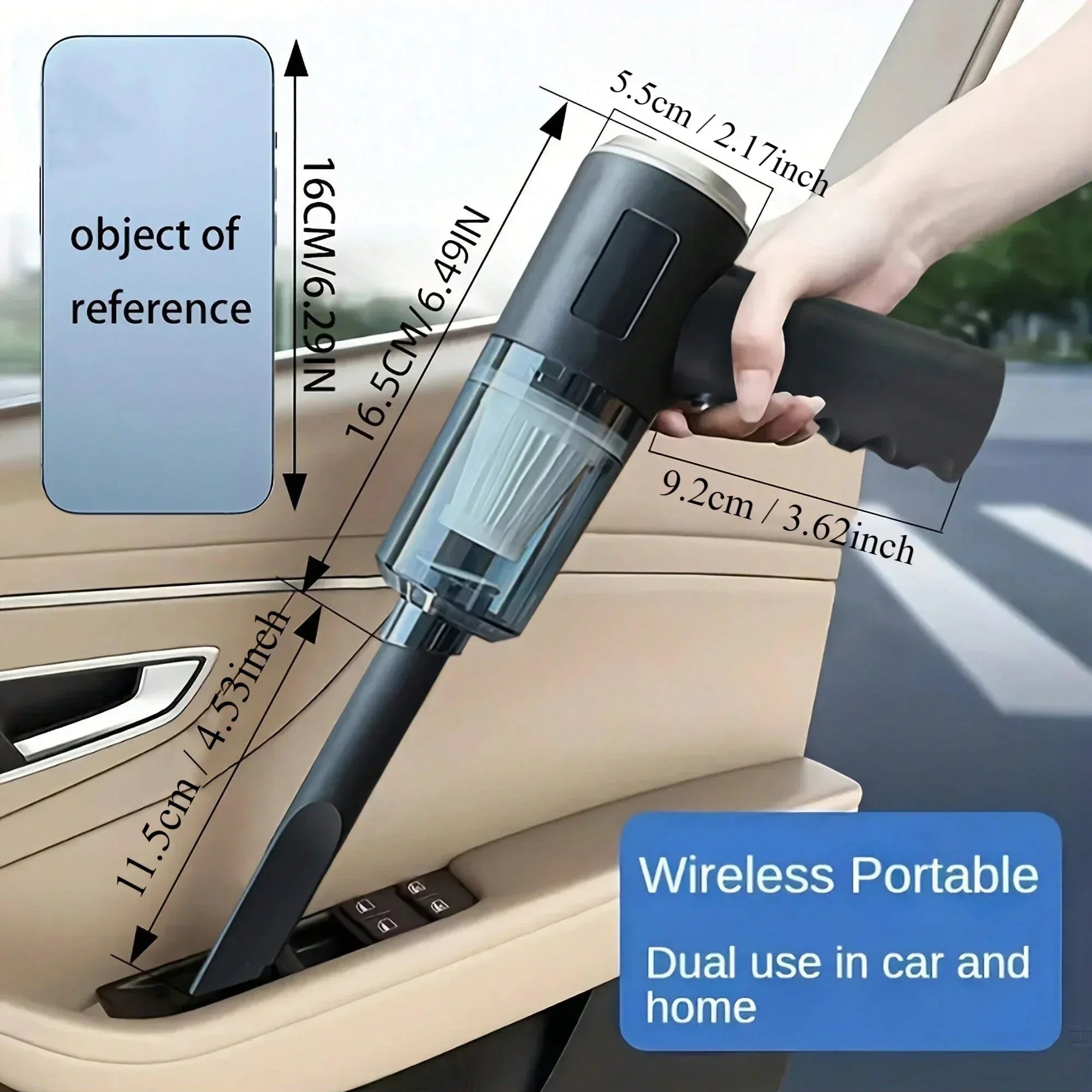 VacPro — 120W Wireless Handheld Vacuum for Car & Home